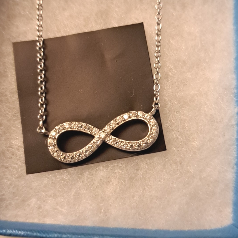 Touchstone Crystal Infinity Necklace - Picture 3 of 4